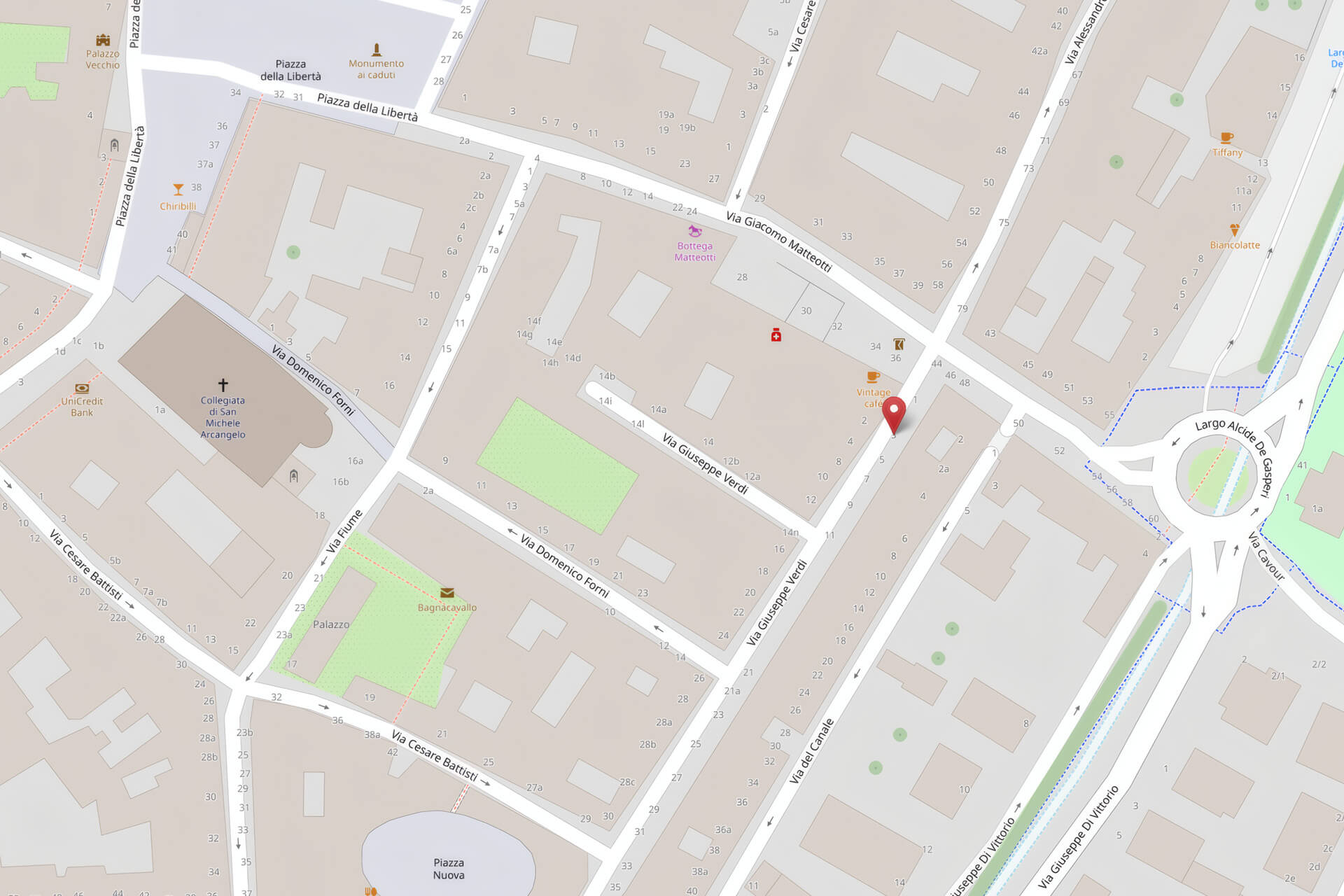 MAPPA PSOIZIONE STUDIO TECNICO PIRONI A BAGNACAVALLO